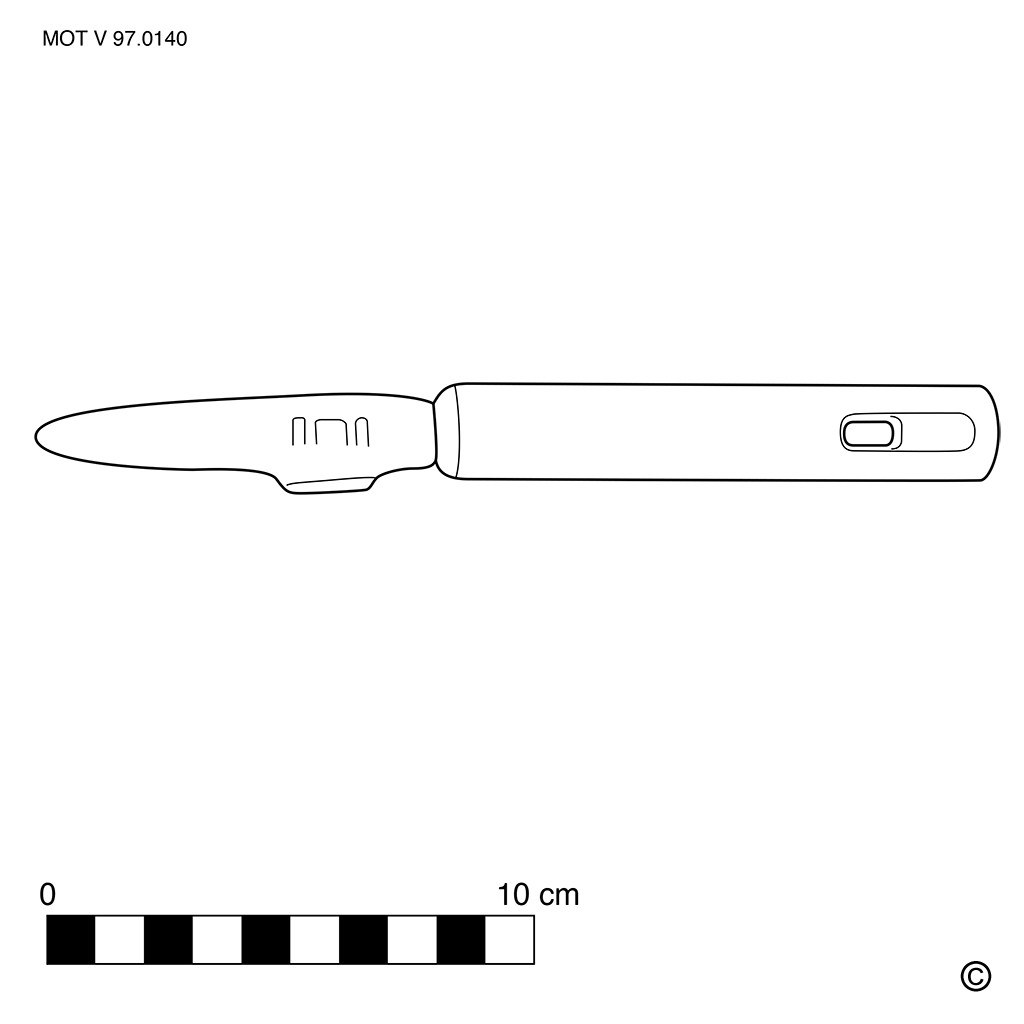 Couteau eplucheur 70mm now black - Tecniba